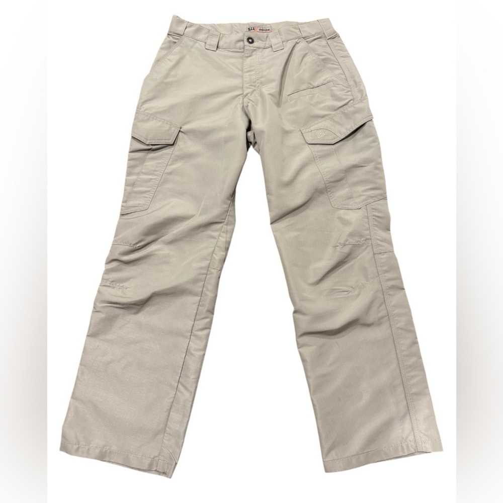 5.11 Tactical Series Mens Size 32x30 Ripstop Fast Tac Uniform Cargo Pants Beige